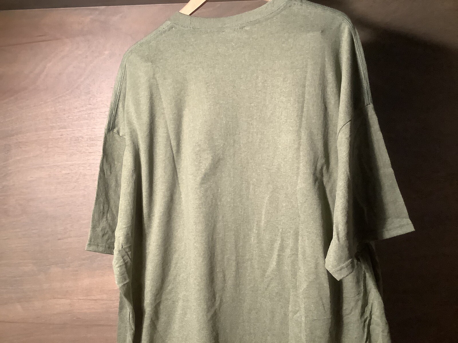 Hanes Mens ECOSMART T-Shirt POLY Cotton GREEN T Shirt Plain Tee Top 3X NEW gallery