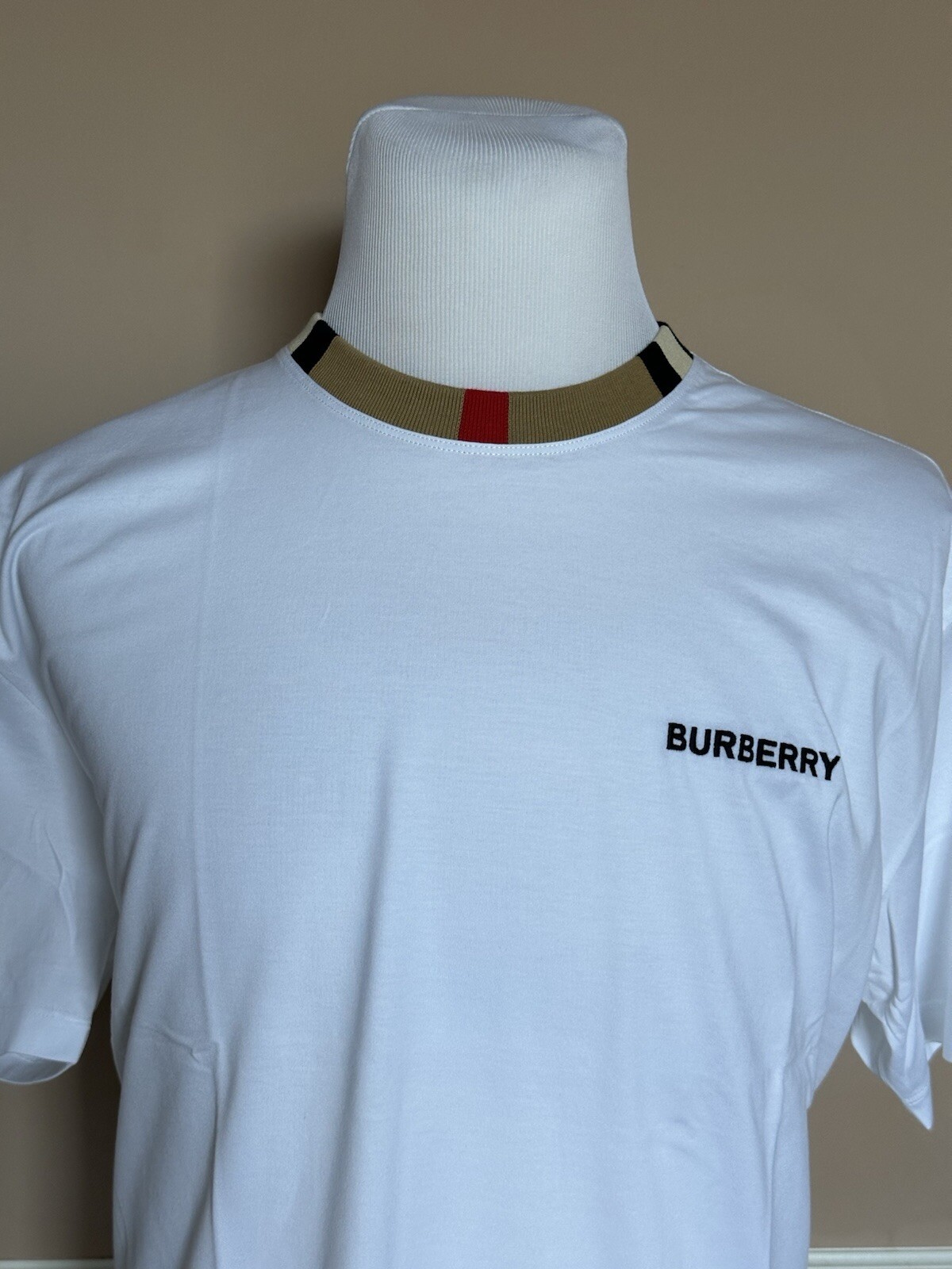 Burberry Jayson White Cotton T-shirt L (Oversized) 8078115 NWT $370 gallery