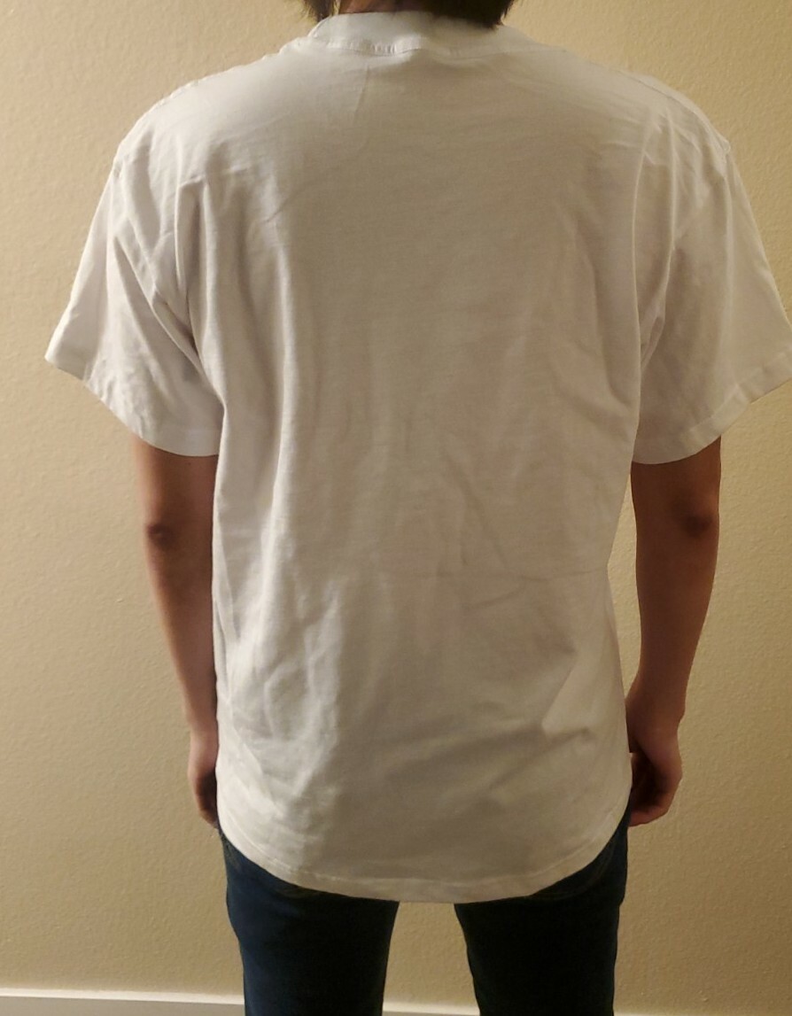 Men's WHITE BLANK T-SHIRT 100% Cotton NEW gallery
