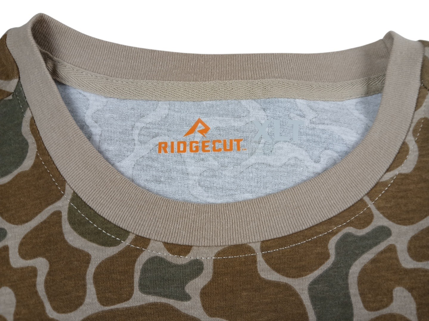 Ridgecut Men's Camo Logo Long-Sleeve T-Shirt Olive NWT Size XLT Outdoor Hunting gallery