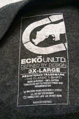 Vtg 90s Y2K Ecko Unltd Skull Graphic Print Hip Hop Skater Dark Gray T-Shirt 3XL