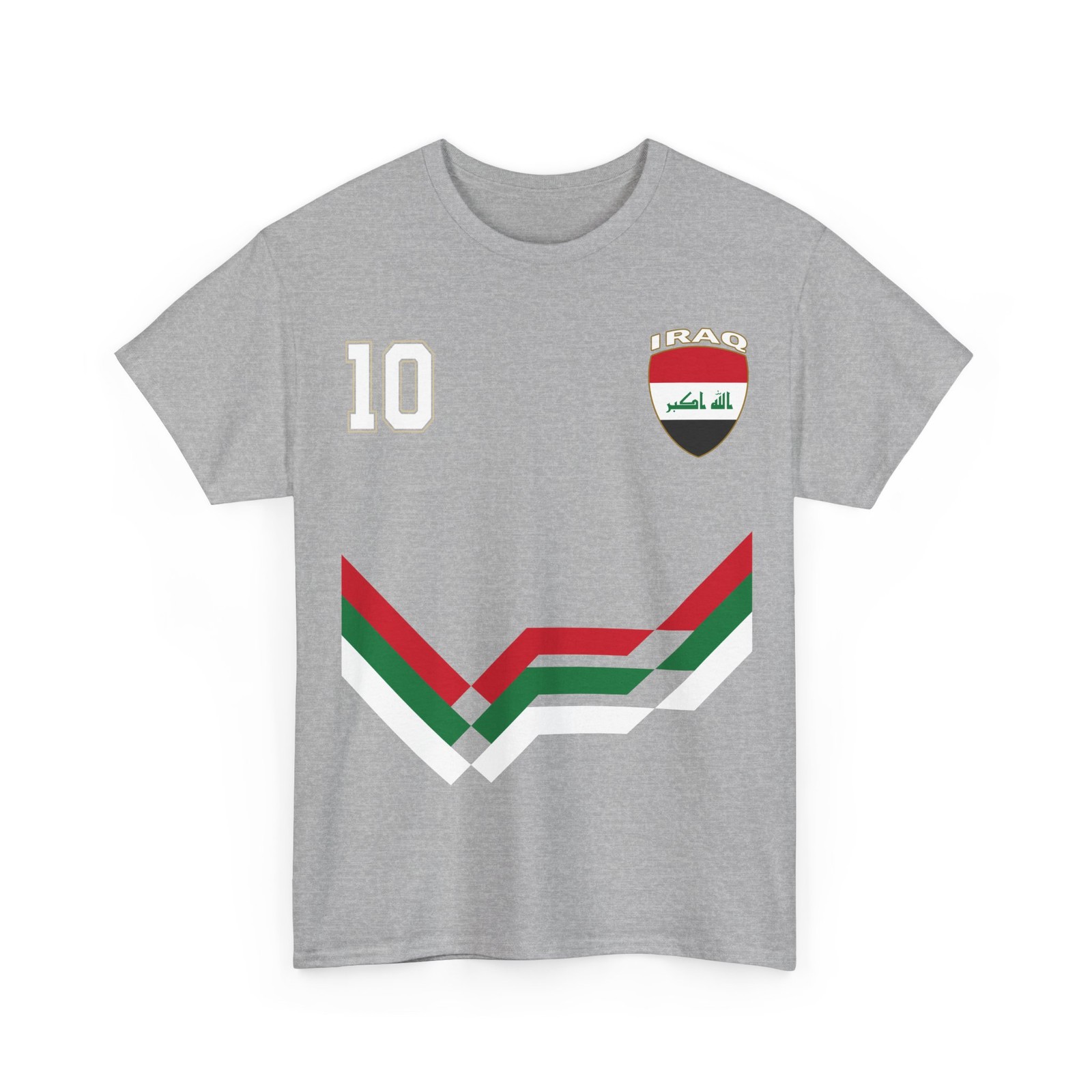Iraq Soccer Shirt, Iraq Number 10 Soccer Jersey Style Shirt gallery