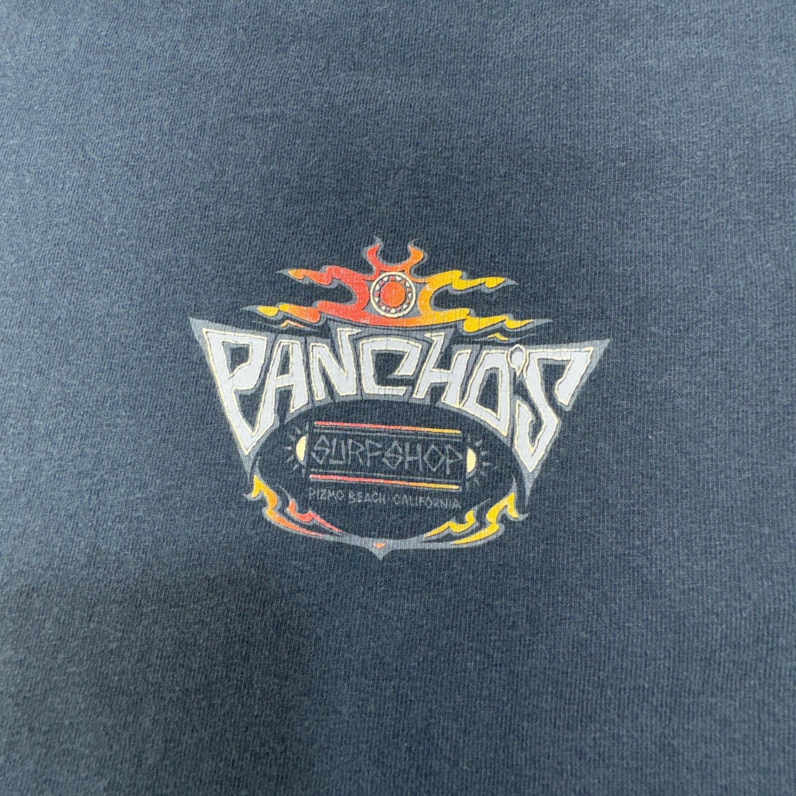 Panchos Surf Shop Shirt Mens Large Black Fader Pismo Beach Streetwear California gallery