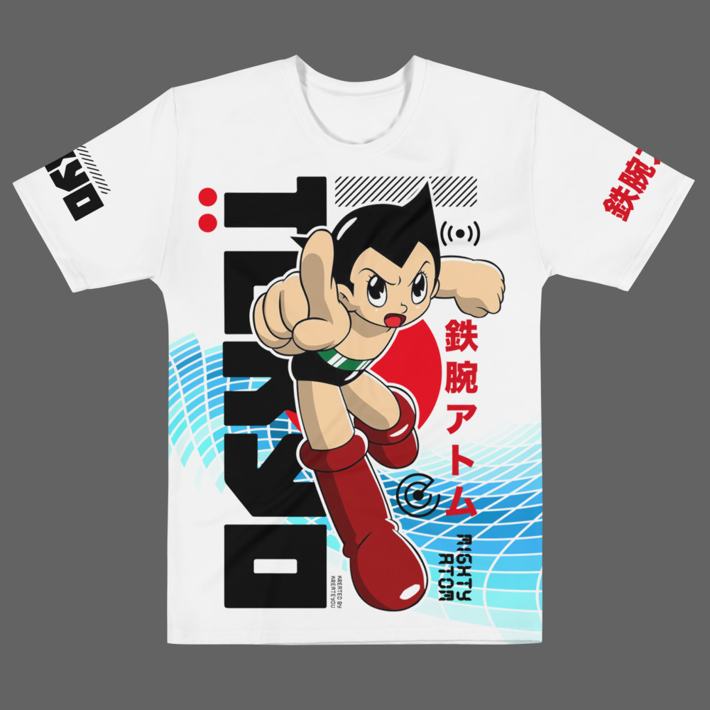 Astro Boy Tokyo All Over Print Men's Crew Neck T-Shirt All Sizes gallery