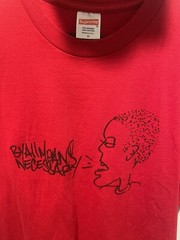 Supreme x KRS ONE By Any Means Necessary All Means Tee Red Medium FW14