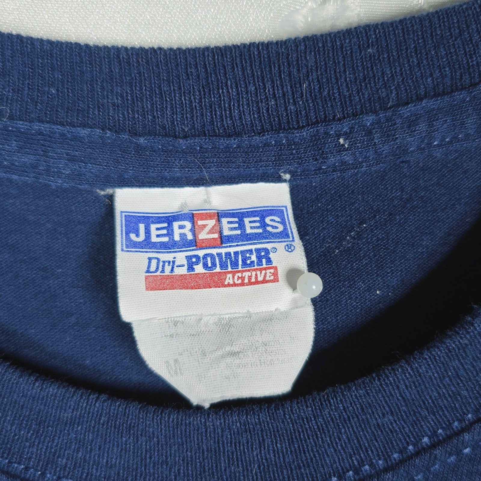 Jerzees USS Oak Hill LSD 51 Mustangs Navy T-Shirt Graphic Print Short Sleeve Med gallery