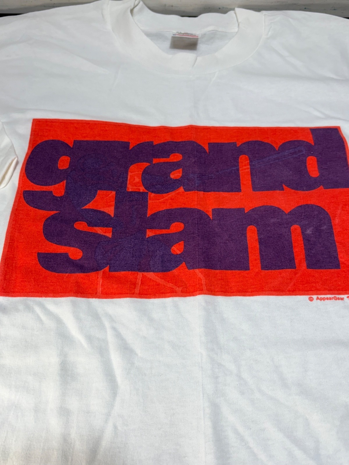 New Vtg 90's Grand Slam Baseball Tee T Shirt XL Single Stitch USA Fruit of Loom gallery