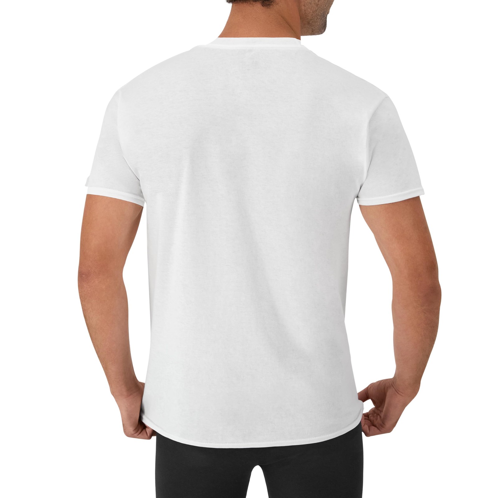 Hanes Mens Cotton, Moisturewicking Vneck Tee Undershirts, Multiple Packs And ... gallery
