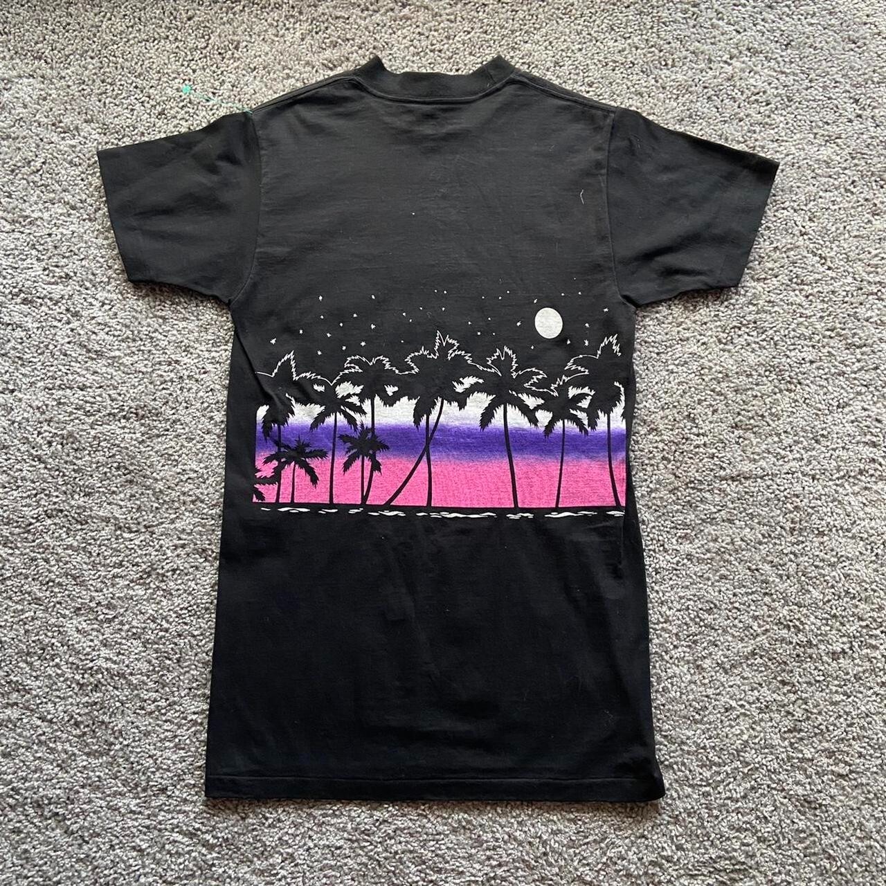 Vintage 90s Florida Miami Vice-style wrap-around tee, single stitch gallery