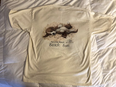 VINTAGE Bob Harrison Myrtle Beach Puppy Beach Bum shirt XL Wildside vtg USA dog