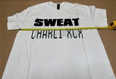 NEW Authentic Charli XCX & Troye Sivan “Sweat” Tour Reversible Tee Shirt White