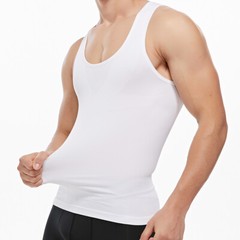 Men Gynecomastia Compression Shirts Slimming Undershirt Tank Top Abs Body Shaper