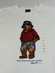 *MINOR DEFECT* Polo Ralph Lauren Polo Bear Crewneck T-Shirt – White – Size: L