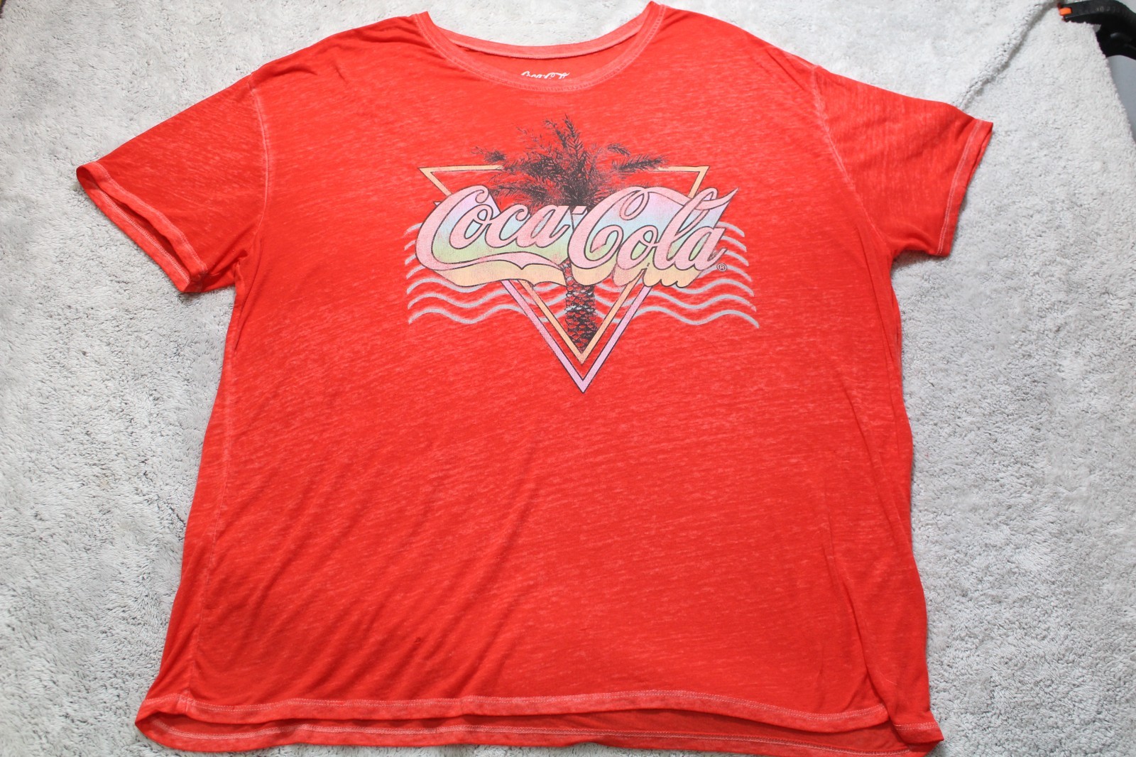Vintage Coke Cola semi see through with a neon graphic Size 3XL 22 Men’s gallery