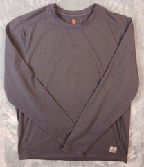 Rugged Elements Durable Utility Mens Size Large Long Sleeve Shirt Gray and Red