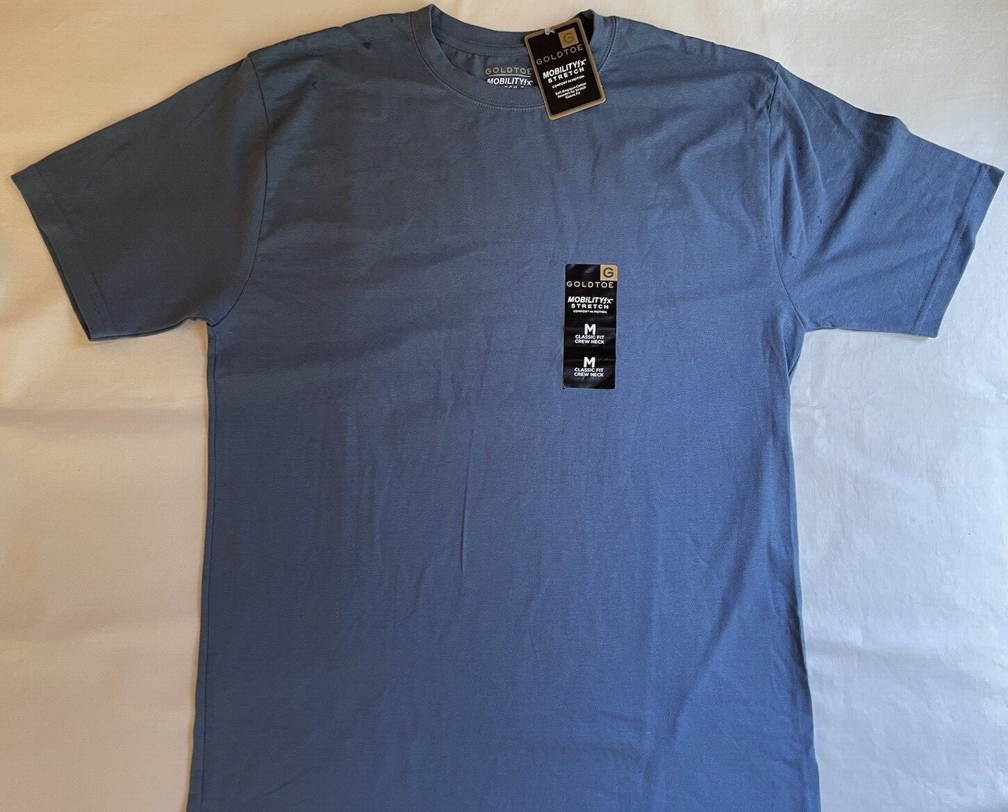 GoldToe Mens Mobility FX Stretch Short Sleeve Cotton T Shirt TEE Rare Size M NWT gallery
