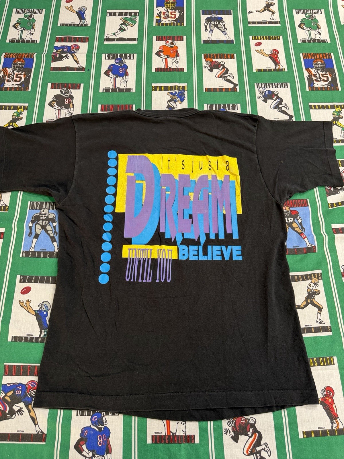 Fruit of the Loom 80s 90s Toymaker's Dream Double-Sided Graphic Black Men's L gallery
