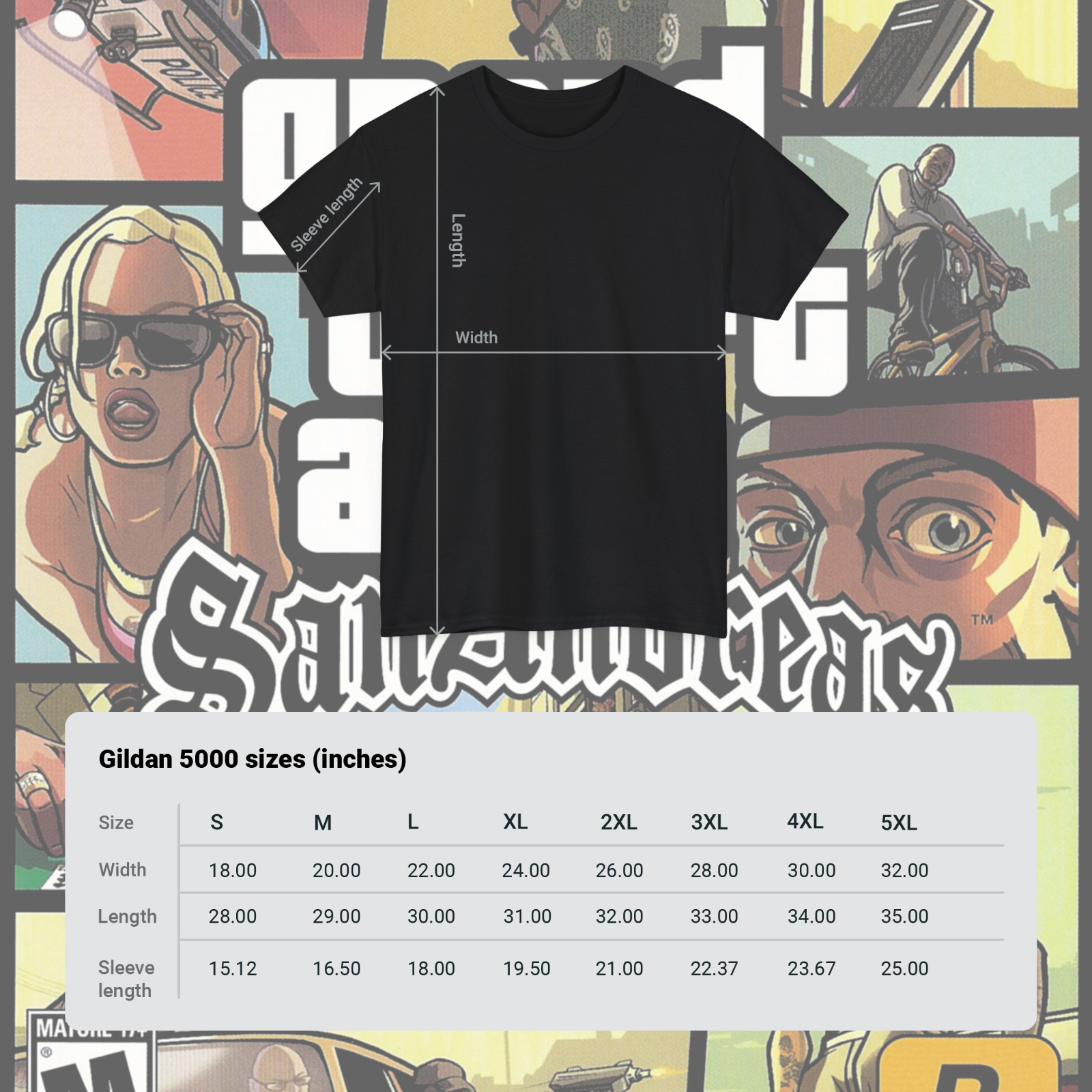Grand Theft Auto V 5 GTA Box Art Design Black T-Shirt S-5XL New Lower Price!! gallery