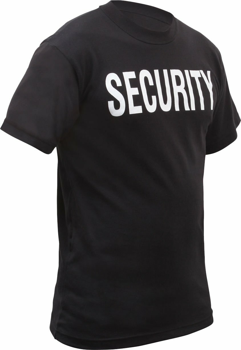 Security Double Sided T-Shirt Black & White Official Issue Officer Bouncer Event gallery