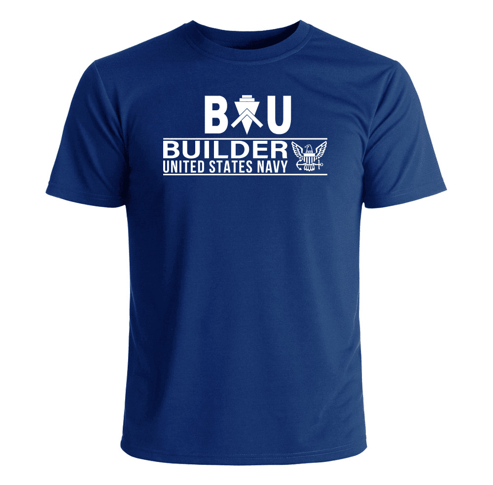 US Navy Builder T-Shirt US Navy Officially Licensed