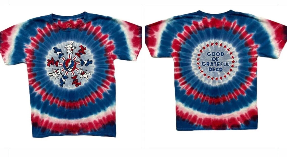 Grateful Dead Patriotic Bears - Dancing Bears Around a Stealie shirt - All Sizes gallery