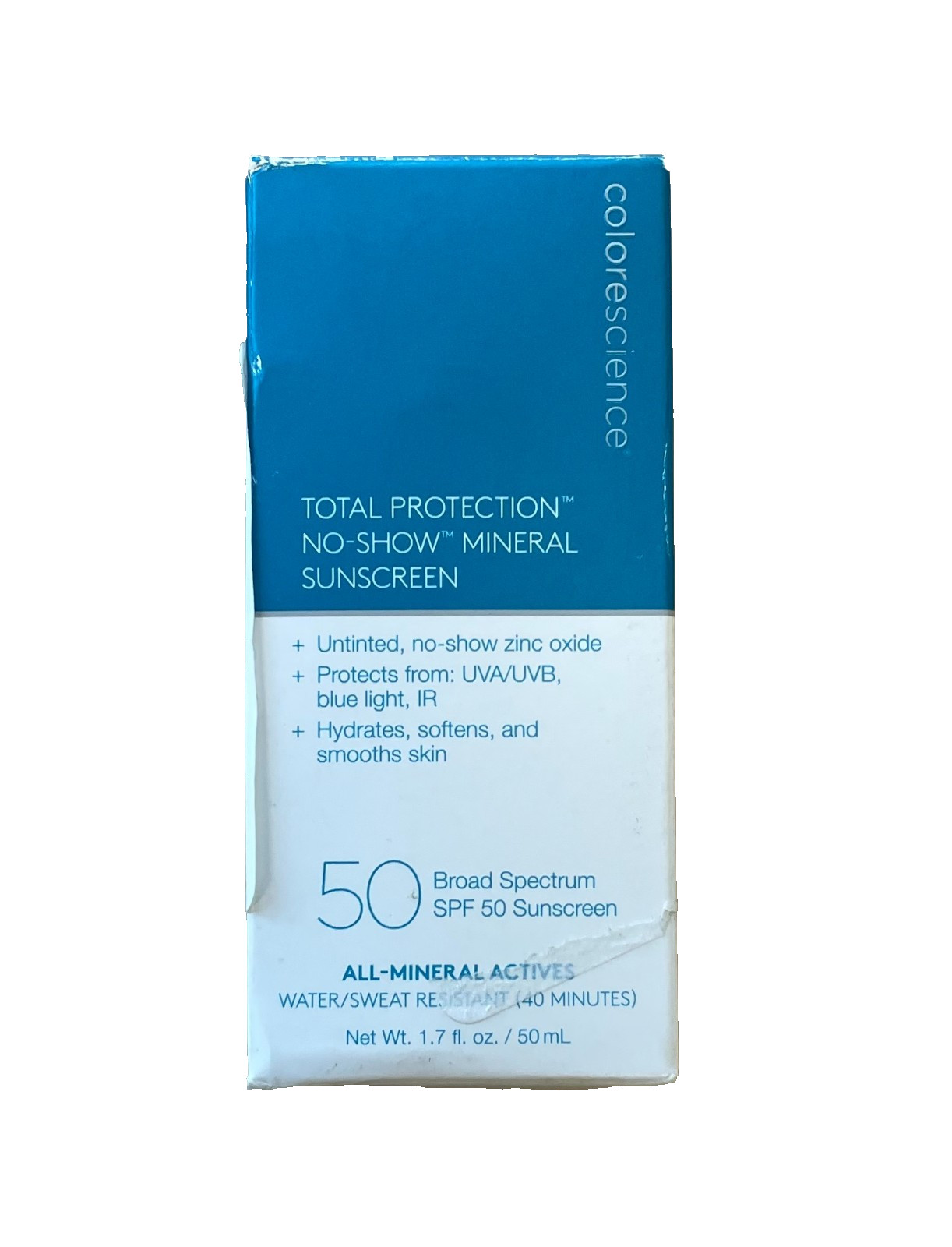 Colorescience Total Protection No Show, Sunscreen, SPF 50, 1.7 fl oz(*E687)