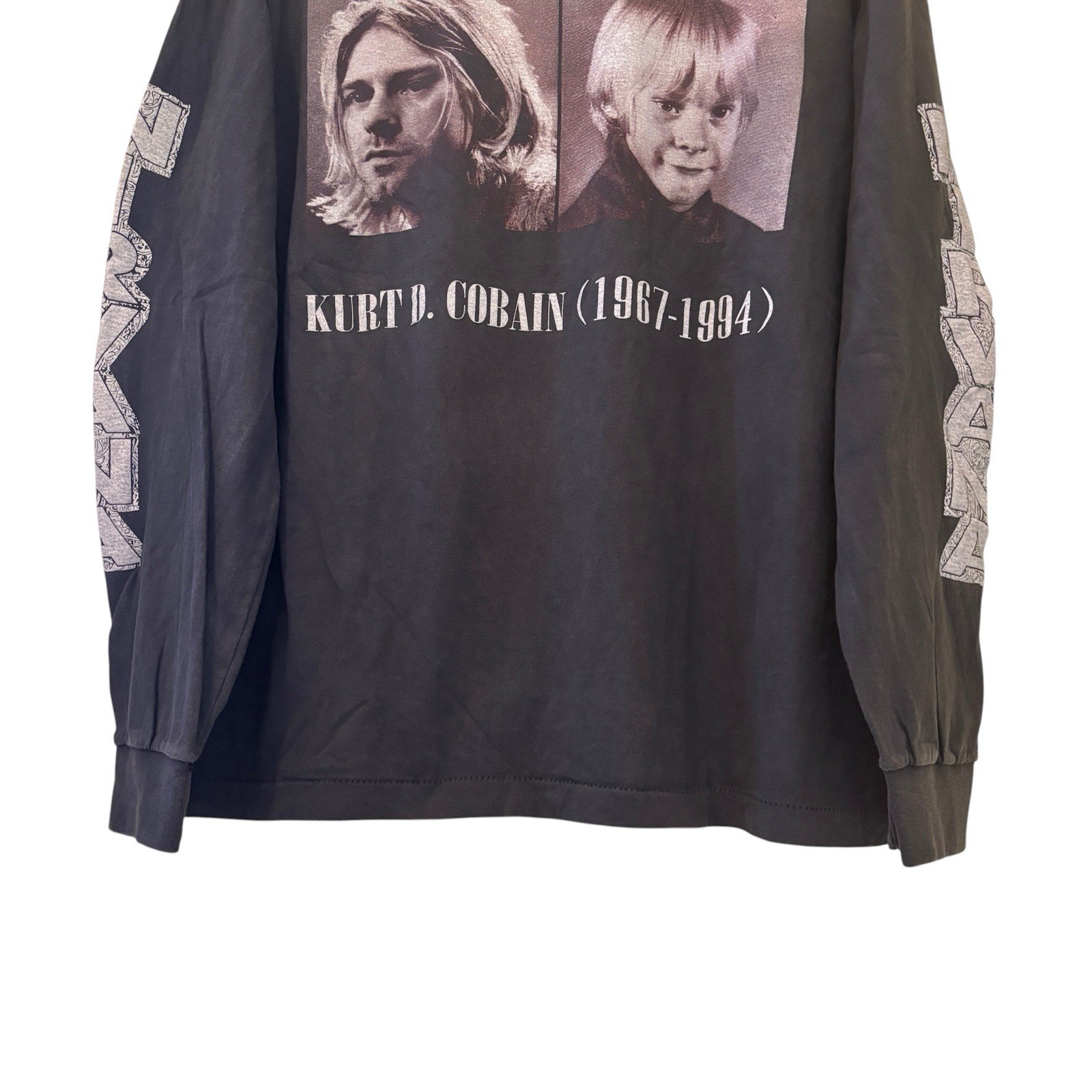 Vintage Kurt Cobain 1967-1994 Memorial Portrait Kid Nirvana XL T-Shirt REPRINT gallery