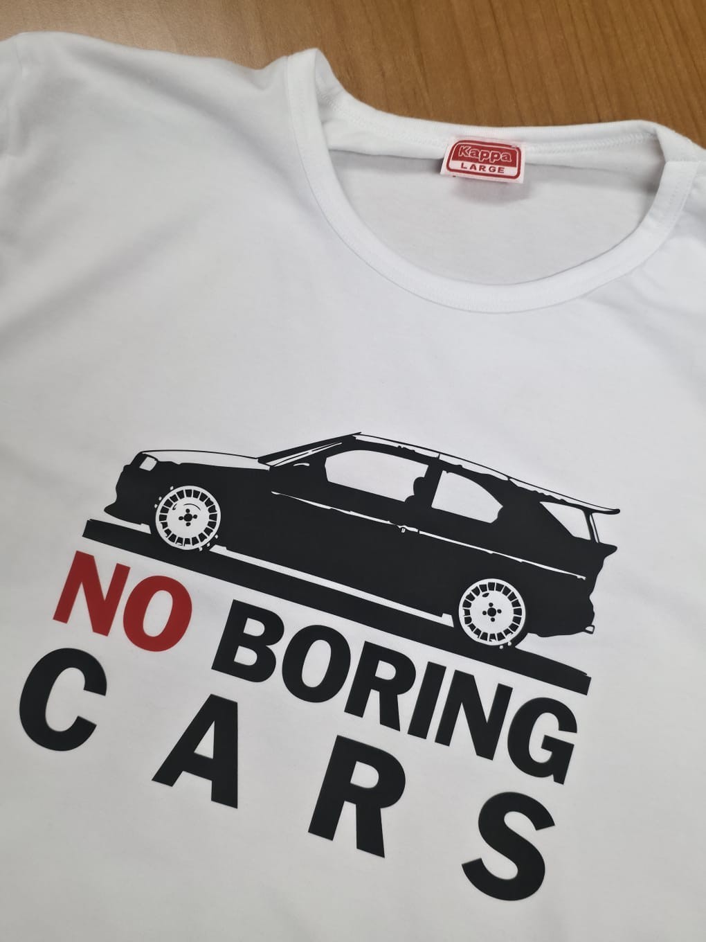 VINTAGE NO BORING CARS CAR JERSEY T-SHIRT - FORD ESCORT COSWORTH CSW gallery