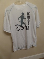 NWOT MENS Champion Double Dry 13.1 Half Marathon Wicking Running Shirt Medium