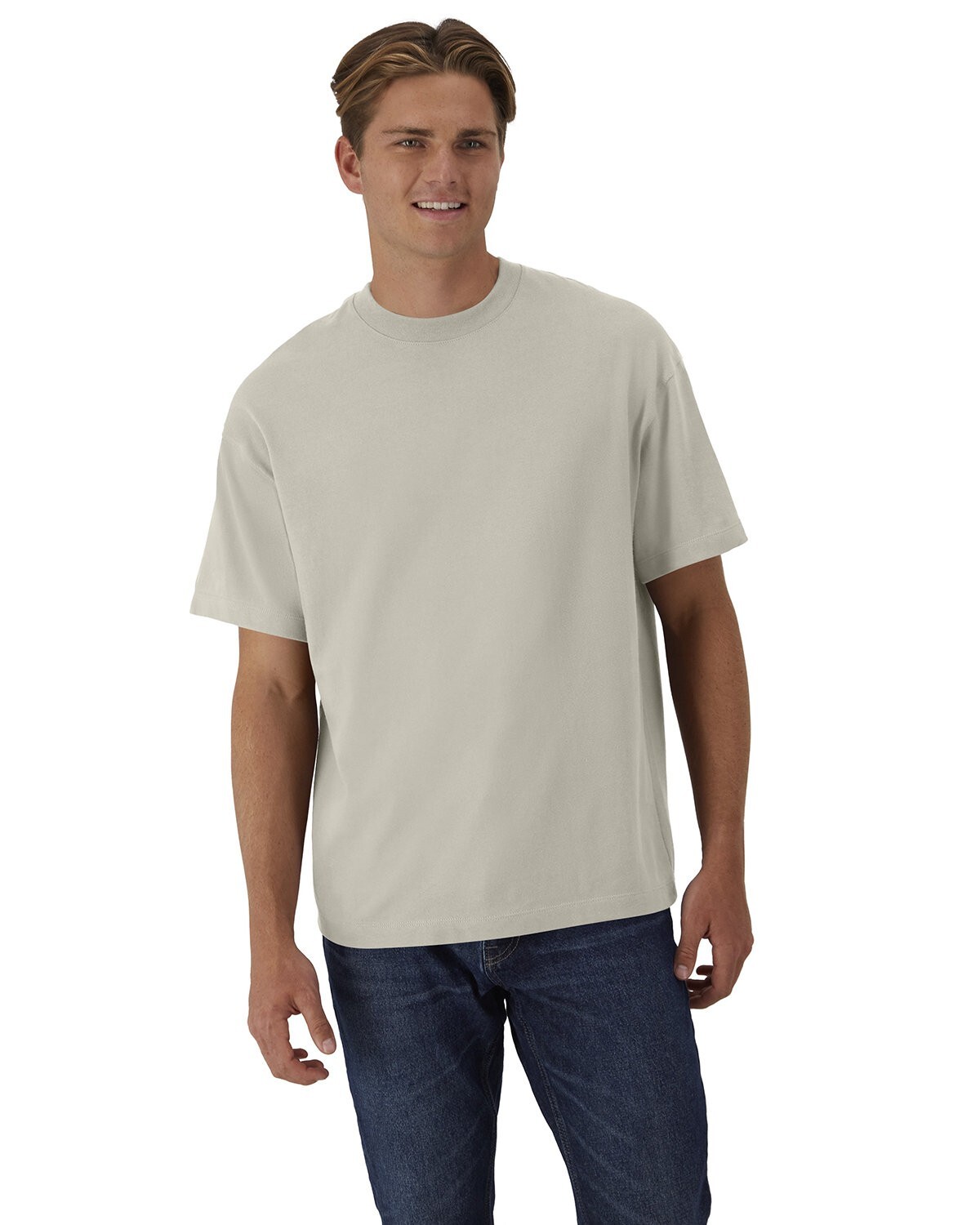 Hanes 5180R Unisex 100% USA Grown Ringspun Cotton Jersey Retro Beefy T-Shirt gallery