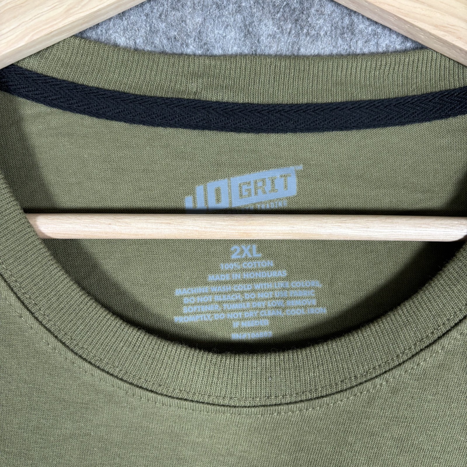 Duluth Trading 40 Grit T-Shirt Men's XXL Short Sleeve Cotton Green Pocket New gallery
