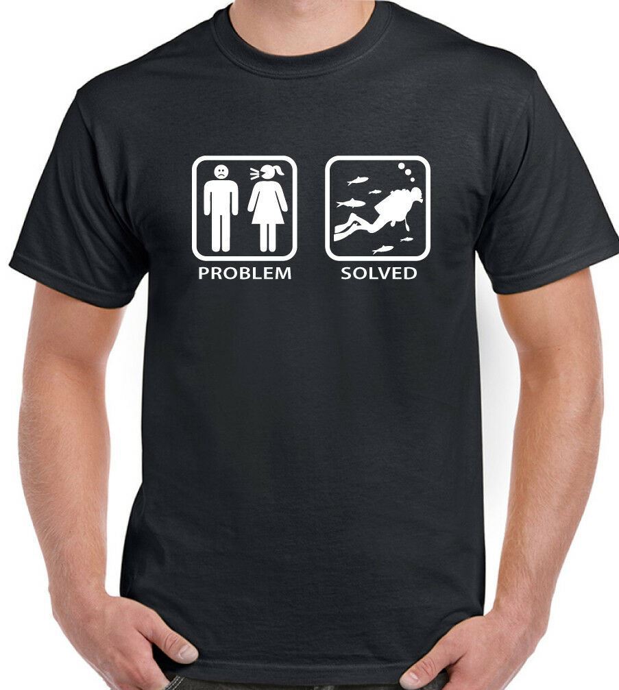 SCUBA DIVING T-SHIRT Mens Funny Diver Dive Equipment Flippers Mask Regulator Sea gallery