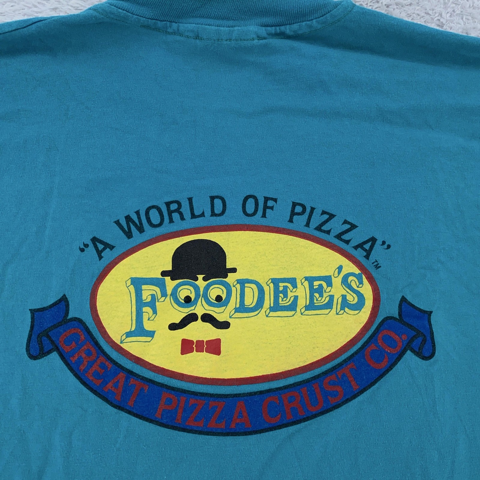 Vintage Foodee's Pizza Milford New Hampshire T-Shirt L Pizzeria Restaurant Food gallery