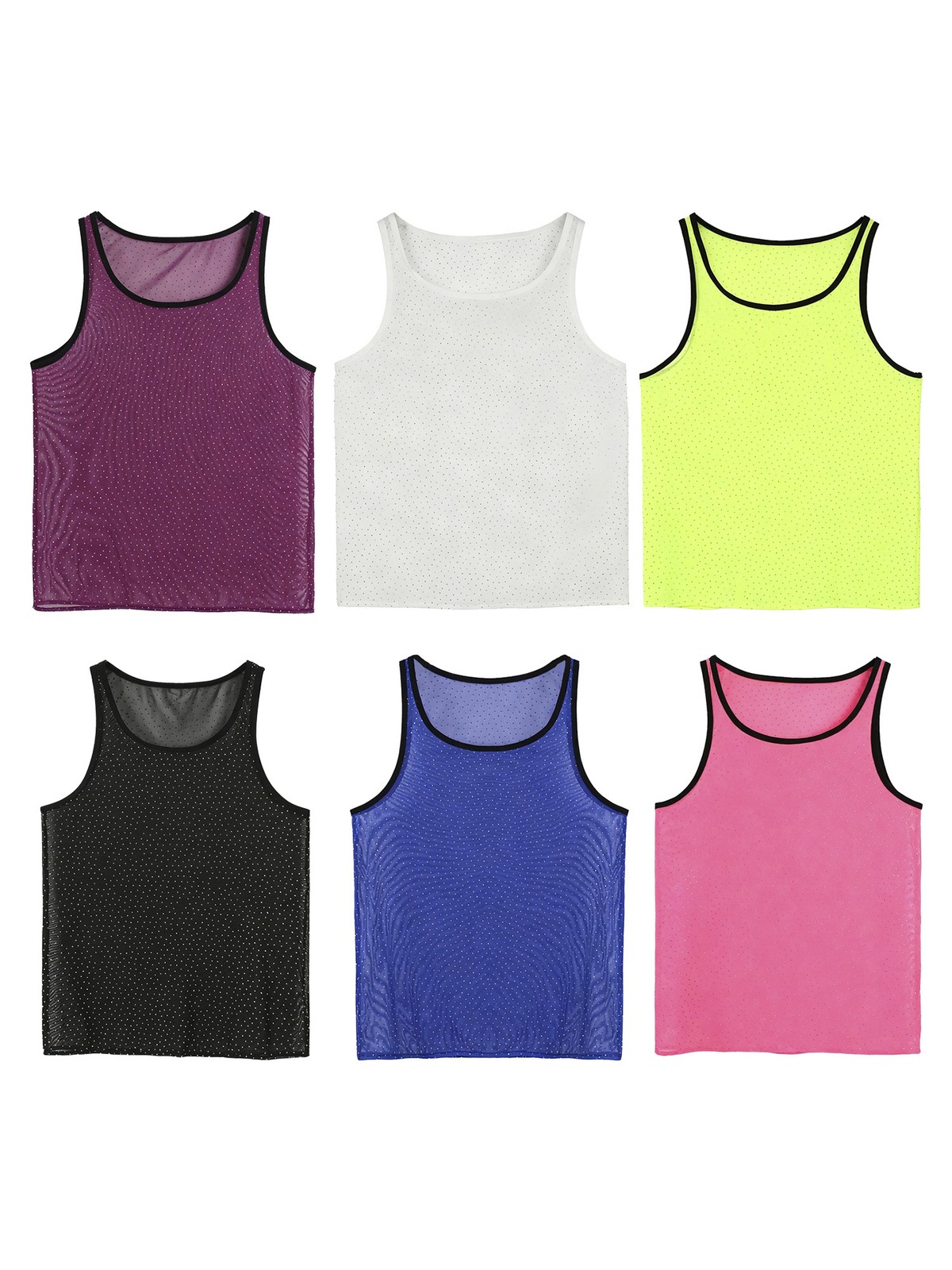 Men Quick Dry Summer Tee Shirt Mesh Slim Fit Training Top Athletic Muscle Vest gallery