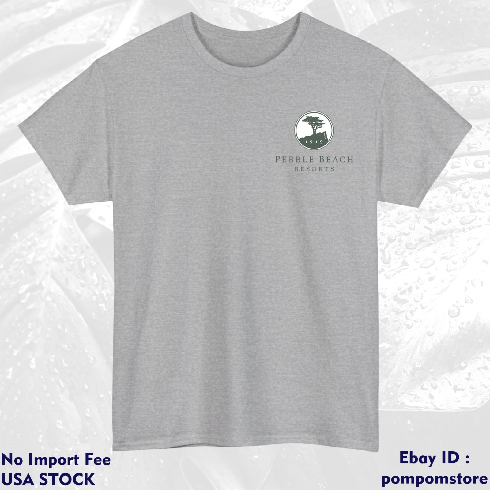 Pebble Beach Golf Club Logo Cotton Colors S M L XL 2XL 3XL - 5XL Made In USA gallery