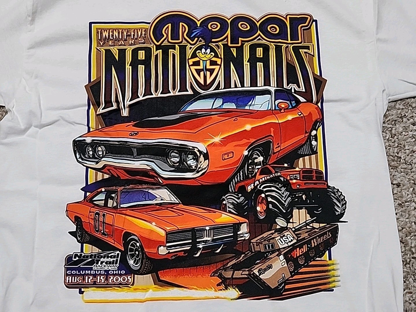 2005 Jerzees Mopar Nationals 25th Anniversary Tee Double Sided Graphic Large gallery
