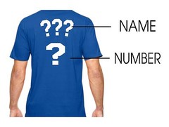 DODGERS PERSONALIZED T-SHIRT WITH YOUR NAME AND NUMBER