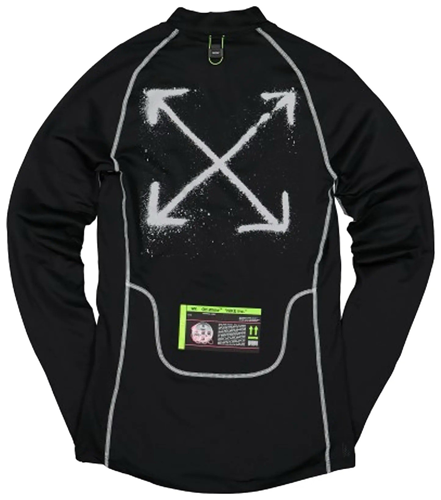 OFF-WHITE X NIKE PRO LONG SLEEVE TOP CN5528-010 LARGE NEW W/TAG