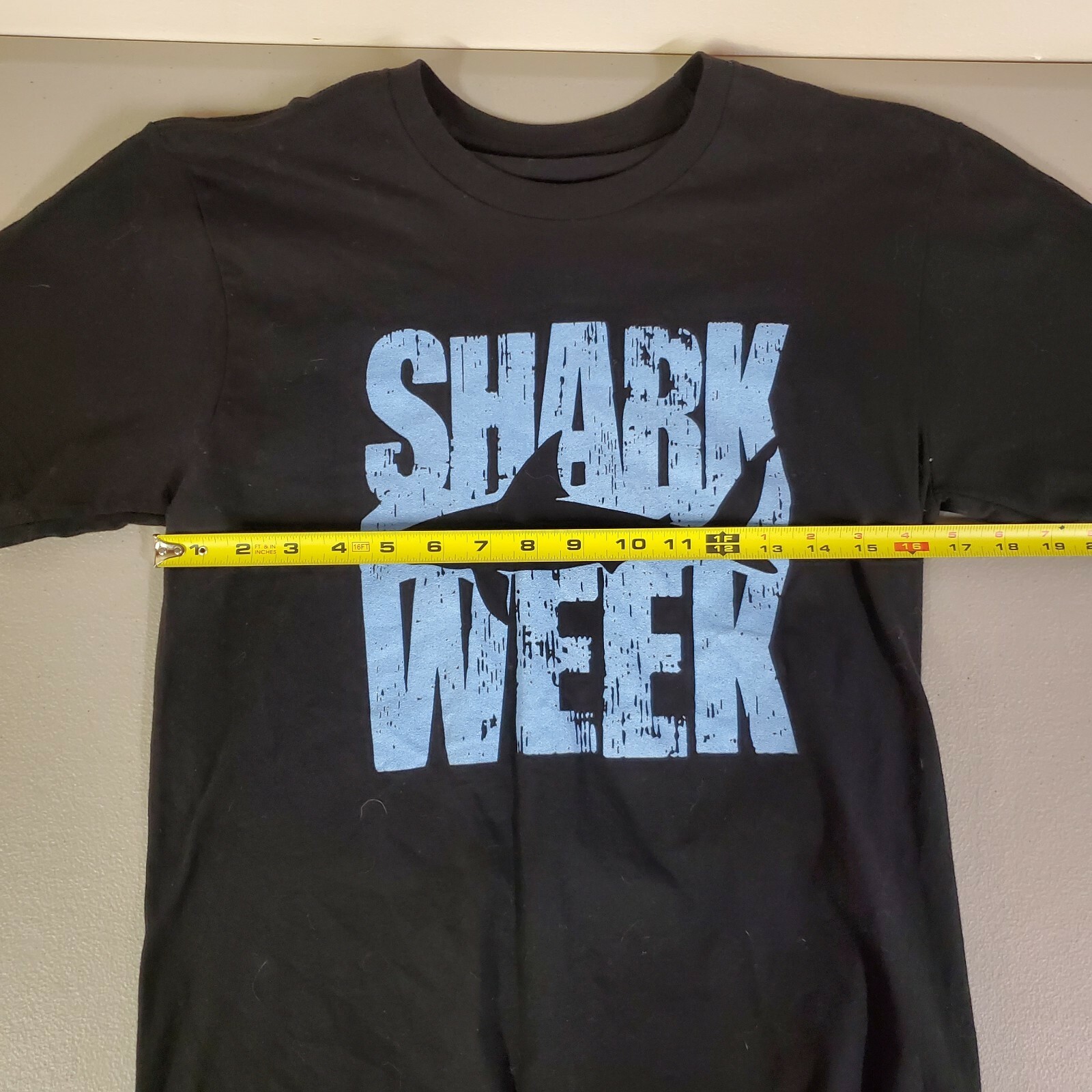 Shark Week Discovery Channel T Shirt Black Tee Public Small Sharks TV Show Promo gallery