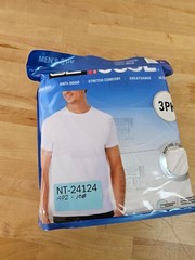 L / LARGE WHITE – 3 PACK – 32 Degrees Cool Men’s Short Sleeve T-Shirts Crew Neck