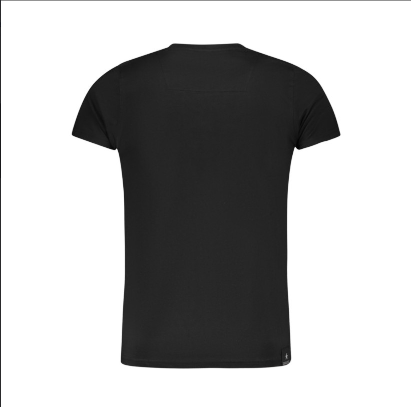 ACCADEMIA MILITARE Men's Black Short Sleeve Cotton Girocollo T-Shirt gallery