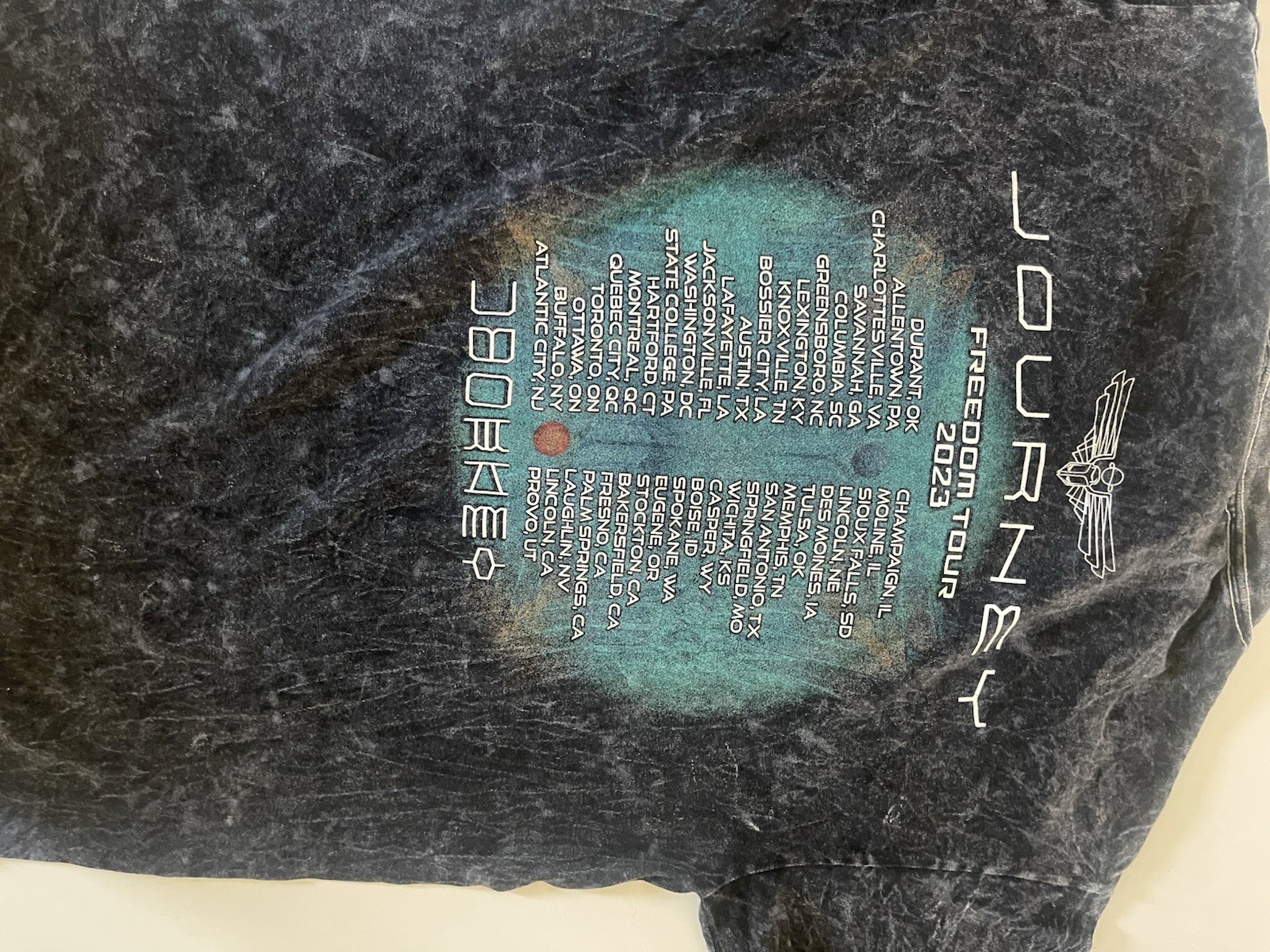 ColorTone Journey Freedom Tour 2023 Double-Sided Graphic Black Men's T-Shirt M gallery