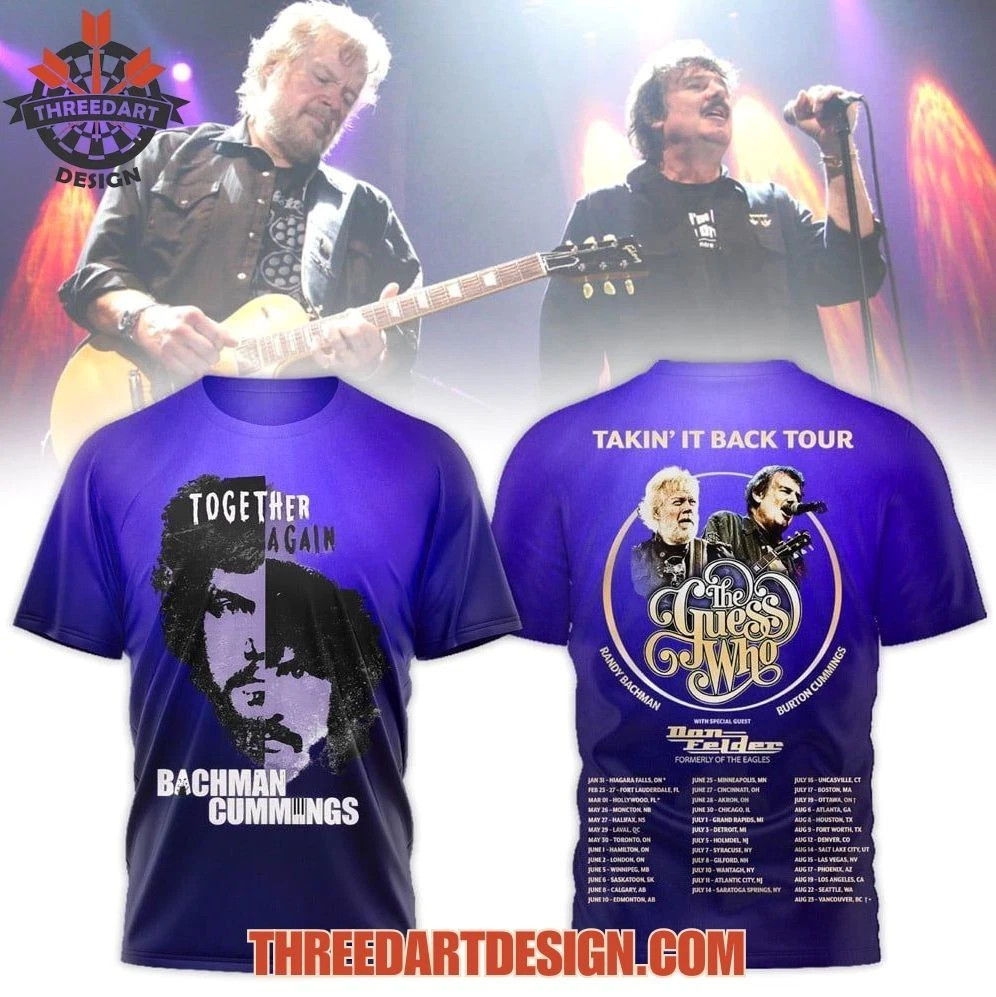 Takin’s It Back Tour The Guess Who AOP 3D T-Shirt BT2393 gallery