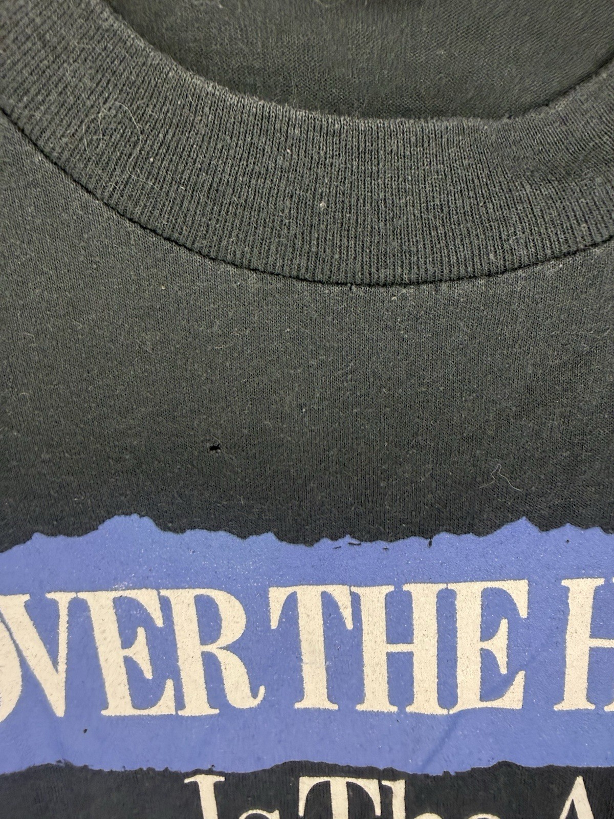 Vintage 80s Over The Hill Age T-Shirt 80s Black Teejays Made In USA XL gallery