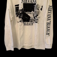 Nirvana BLEACH VTG Kurt Cobain Sub Pop Long Sleeve Grunge Band XL Shirt REPRINT