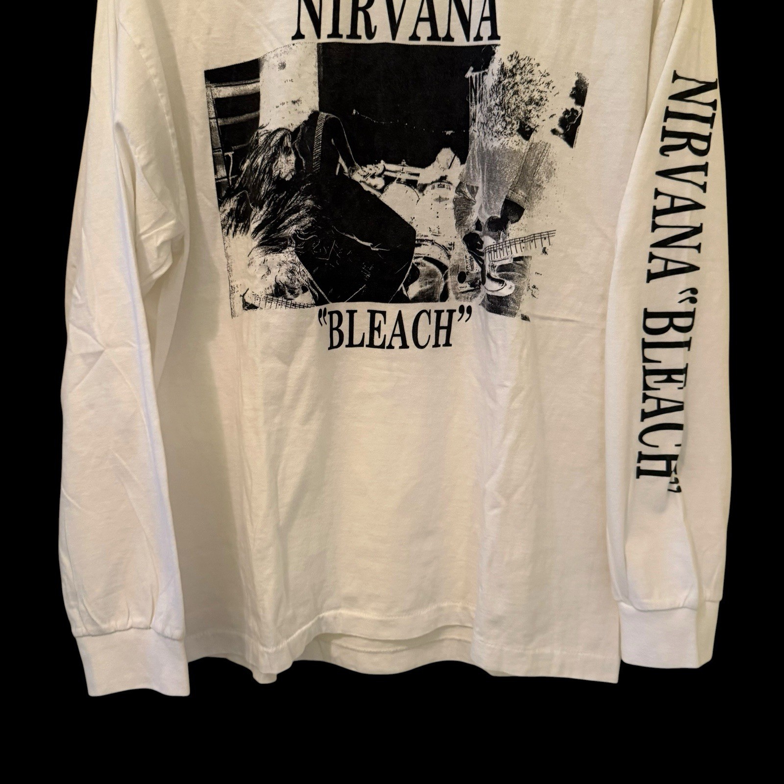 Nirvana BLEACH VTG Kurt Cobain Sub Pop Long Sleeve Grunge Band XL Shirt REPRINT gallery
