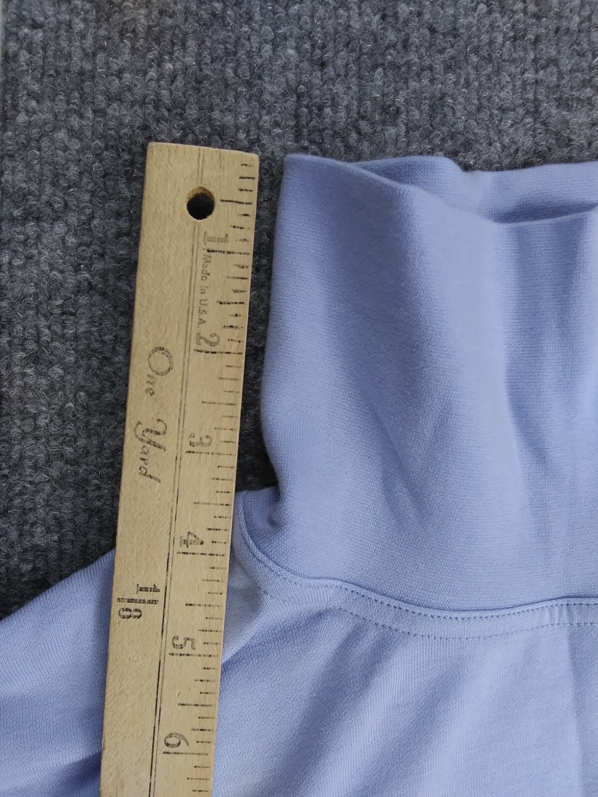 Unbranded T-Shirt Mens Large Blue Turtleneck Long Sleeve Cotton Polyamide gallery