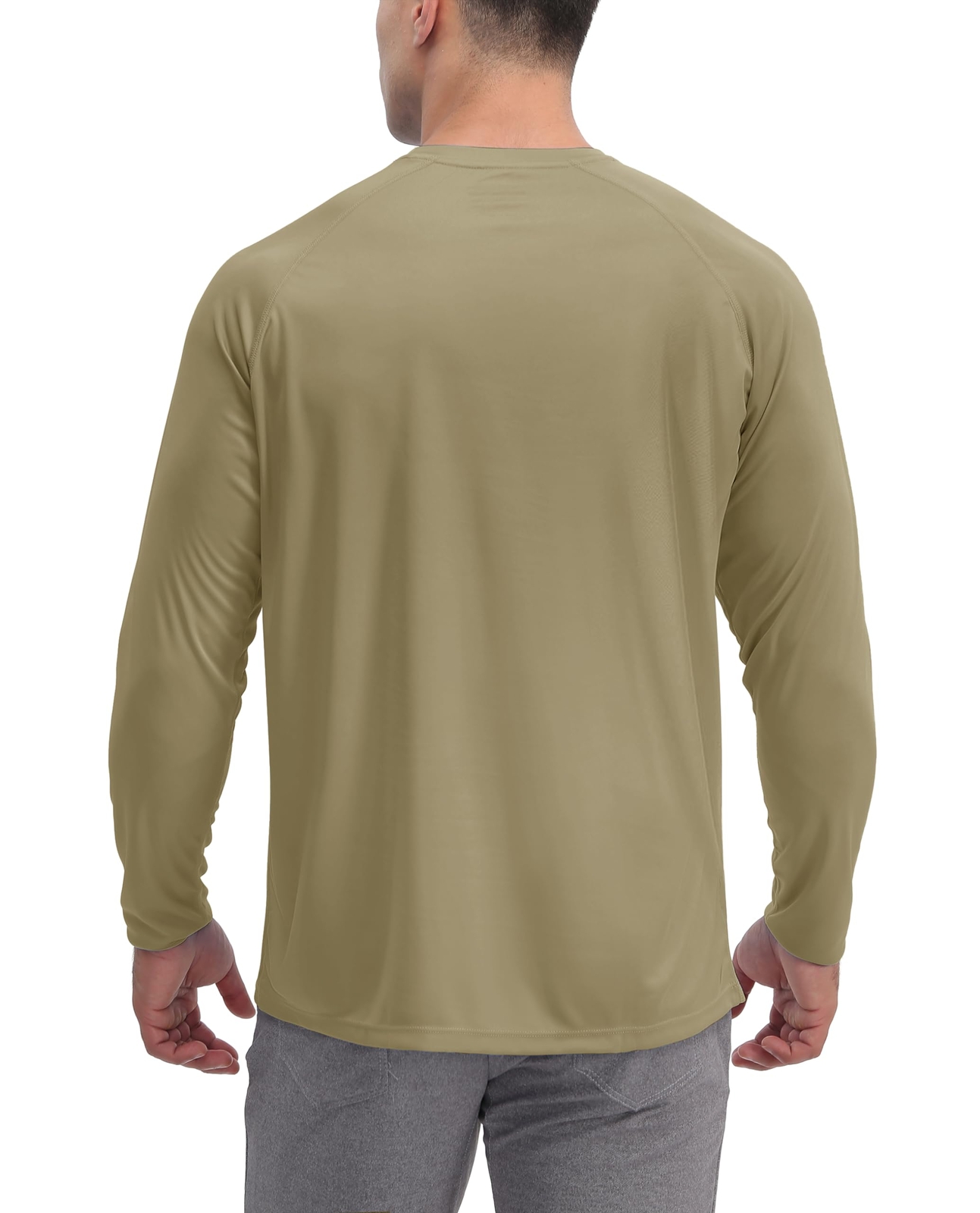 UPF50+ Men's Long Sleeve Sun Protection UV Shirts Rash Guard Hiking Running Tops gallery
