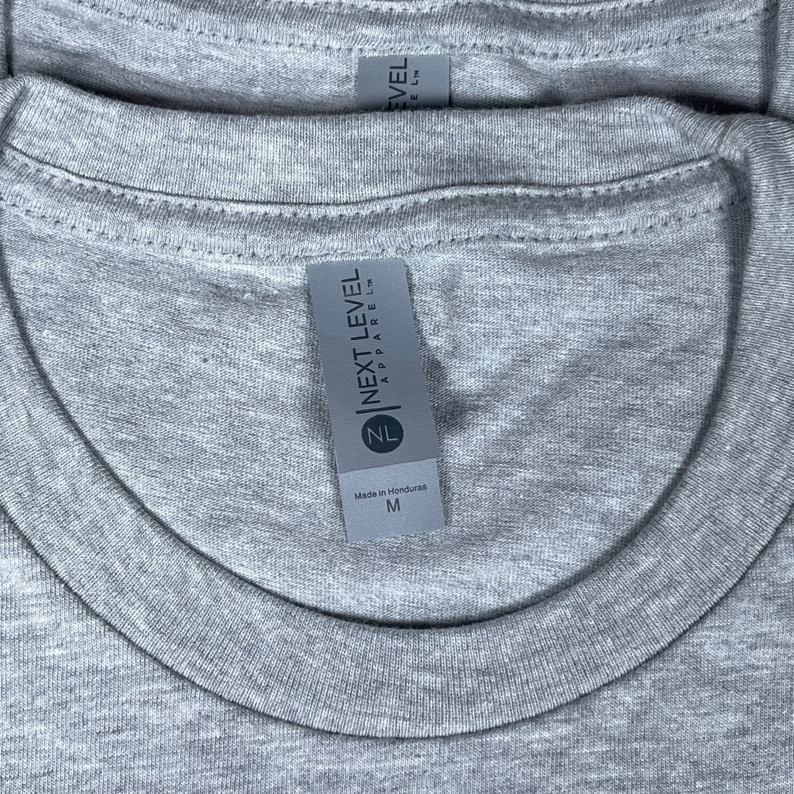 Lot of 3 Next Level Unisex Premium Gray TShirts Plain Super Soft US Size M gallery