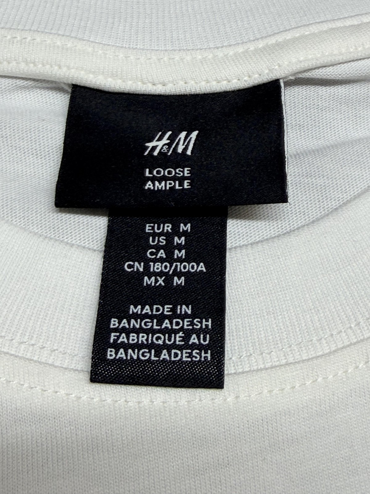 H&M Soho NYC Ath Dept Shirt Mens Medium White Graphic Tee Loose Fit Cotton NEW M gallery